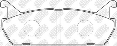 AT458 ATE  BRAKE PADS REAR 13.0464-2059.2