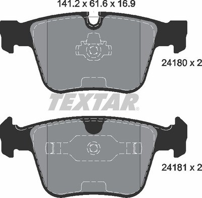 D1290 CYFC  BRAKE PADS REAR