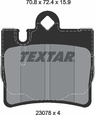 34201920 MERCEDES BENZ  BRAKE PADS REAR