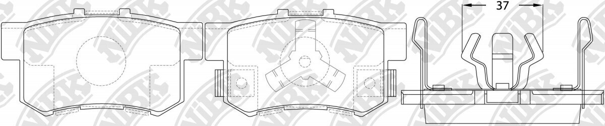 D1086 MAGNUM PRO  BRAKE PADS REAR