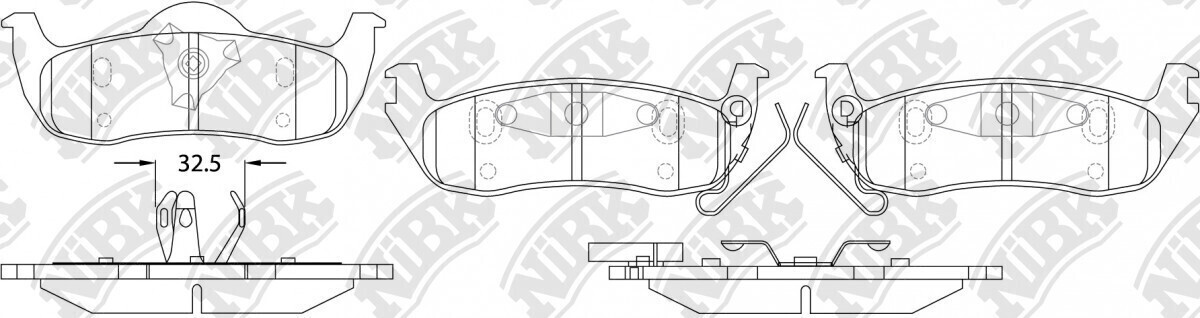 D1041 A&amp;C  BRAKE PADS REAR