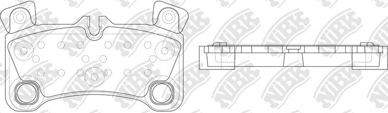 D1350 ZONGHENG  BRAKE PADS REAR