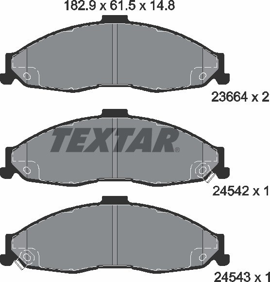 MKD749 MORSE  BRAKE PADS FRONT