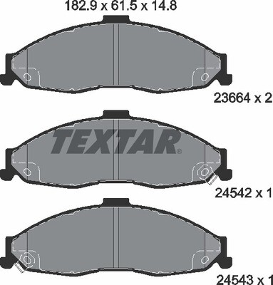 MKD749 MORSE  BRAKE PADS FRONT
