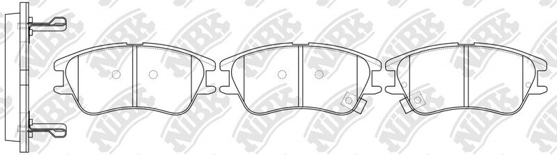D1142 IFK  BRAKE PADS FRONT