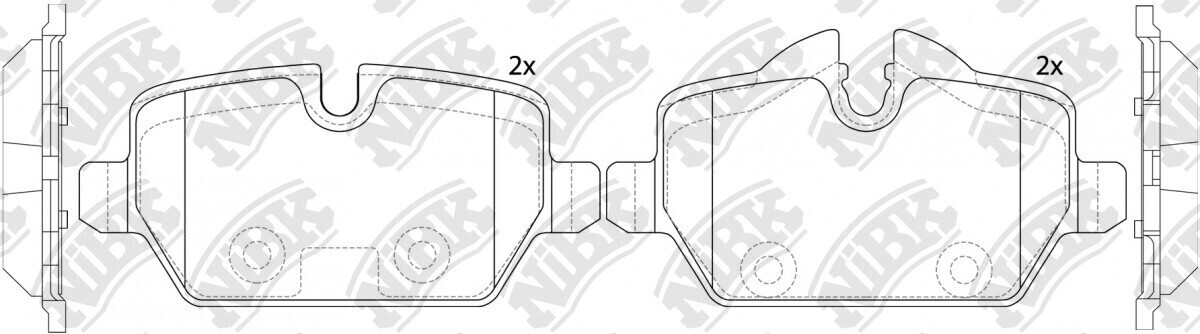 D1226 BORY  BRAKE PADS REAR