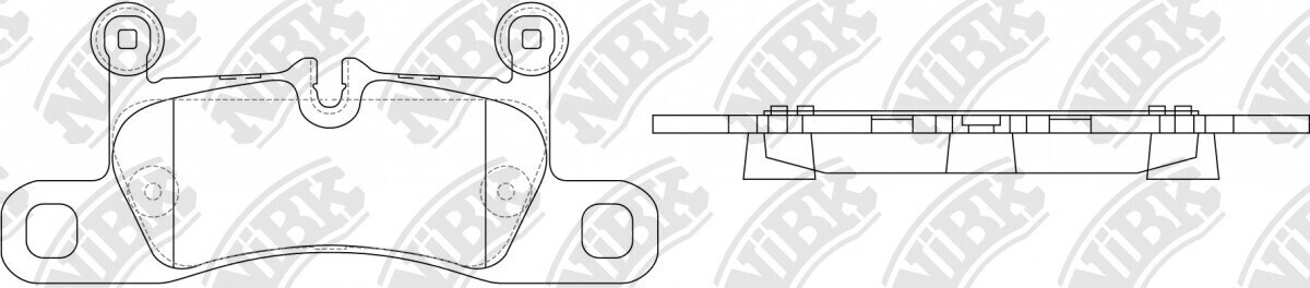 D1453 BROTHERS  BRAKE PADS REAR