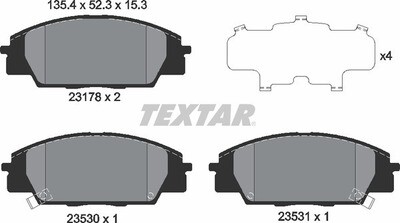AT829 ATE  BRAKE PADS FRONT 13.0464-2253.2