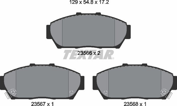 AT617 ATE  BRAKE PADS FRONT 13.0464-2135.2