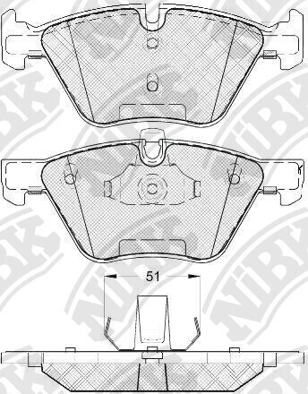 D1061 AUTOCOM  BRAKE PADS FRONT