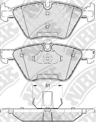 D1061 AUTOCOM  BRAKE PADS FRONT