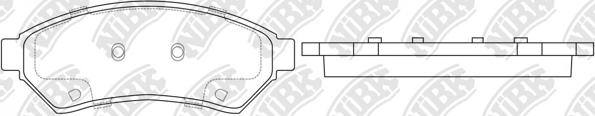 D1075 PARTS MASTER BRAKE PADS FRONT