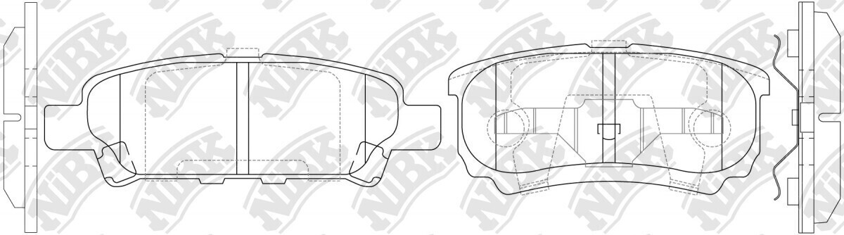 D1037 AT  BRAKE PADS REAR