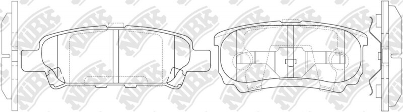 D1037 AT  BRAKE PADS REAR