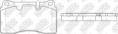 D1129 IFK  BRAKE PADS FRONT