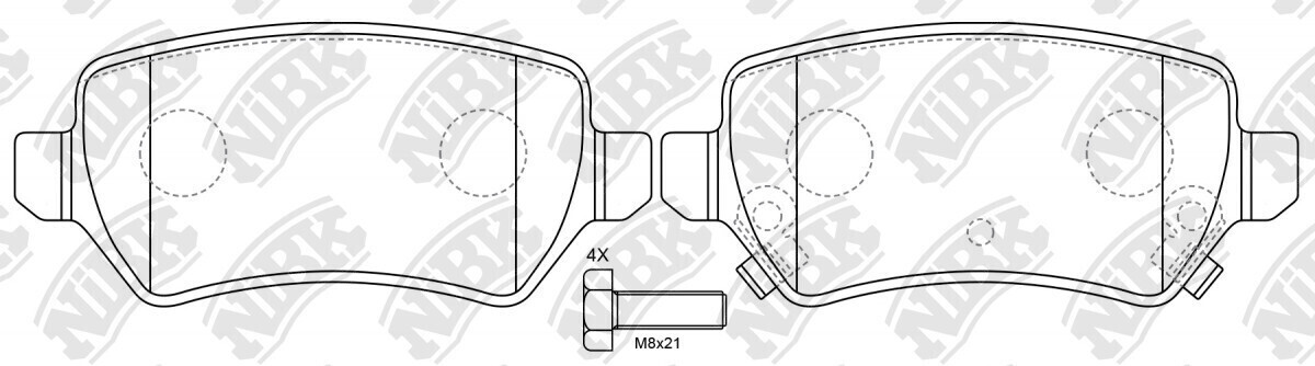 D1362 FZ  BRAKE PADS REAR