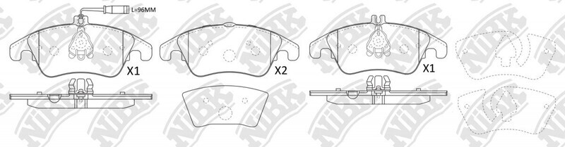 D1342 GS  BRAKE PADS FRONT