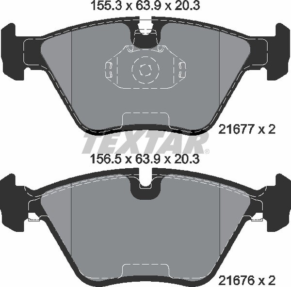 21677 TEXTAR  BRAKE PADS FRONT