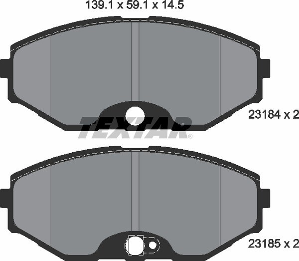AT587 ATE  BRAKE PADS FRONT 13.0464-2429.2