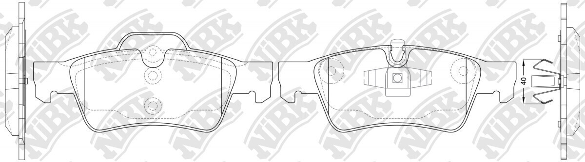 D1122 EVOLUTION  BRAKE PADS REAR