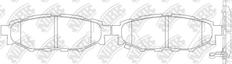 D1114 OP PARTS BRAKE PADS REAR