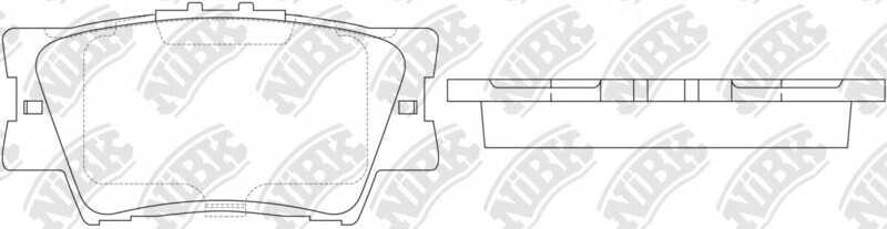 D1212 EVERTRUST  BRAKE PADS REAR