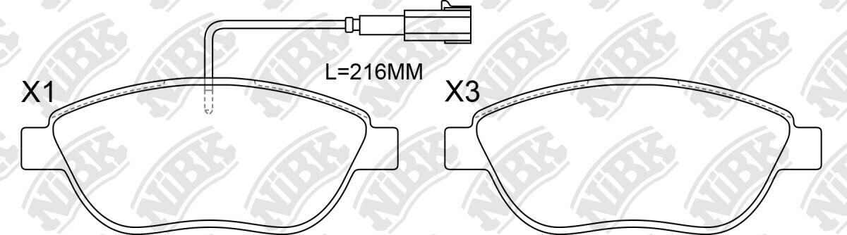 D1190 ASIMCO  BRAKE PADS FRONT