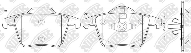 D980 ANT  BRAKE PADS REAR