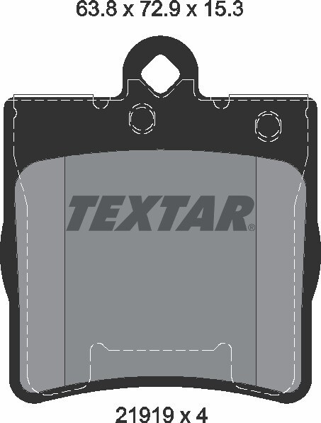 21919 TEXTAR  BRAKE PADS REAR