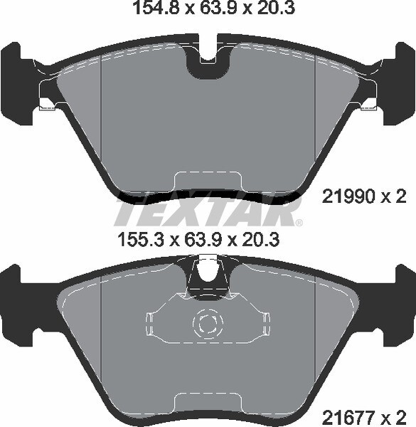 21990 TEXTAR  BRAKE PADS FRONT