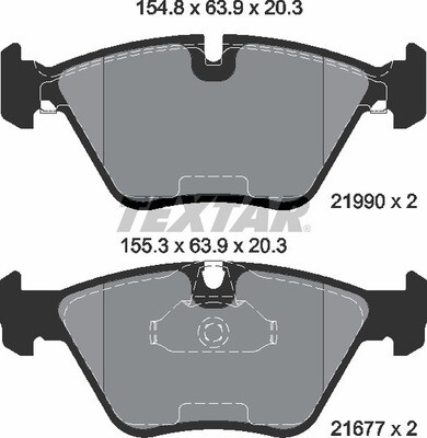 21990 TEXTAR  BRAKE PADS FRONT