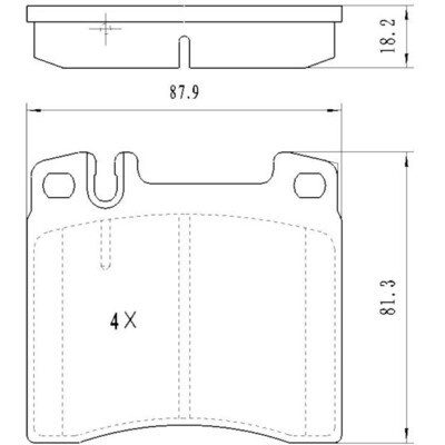 24200320 MERCEDES BENZ  BRAKE PADS FRONT