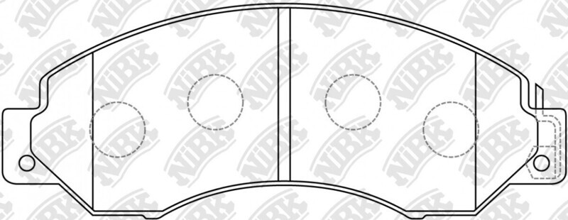 D1042 BENDIX  BRAKE PADS REAR