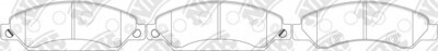 D1363 FRICTION MASTER  BRAKE PADS FRONT