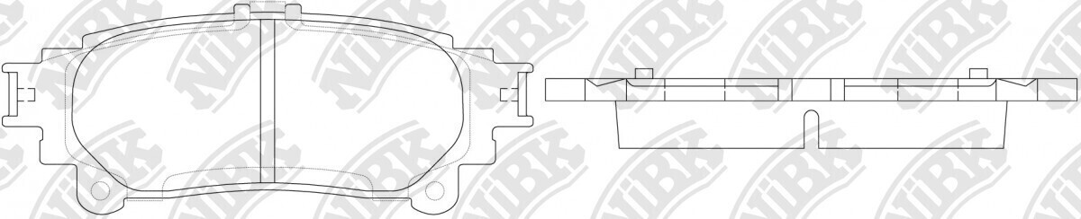 D1391 ZONGHENG  BRAKE PADS REAR