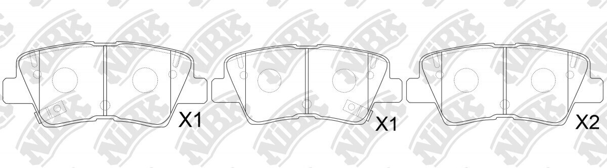 D1544 BENDIX  BRAKE PADS REAR