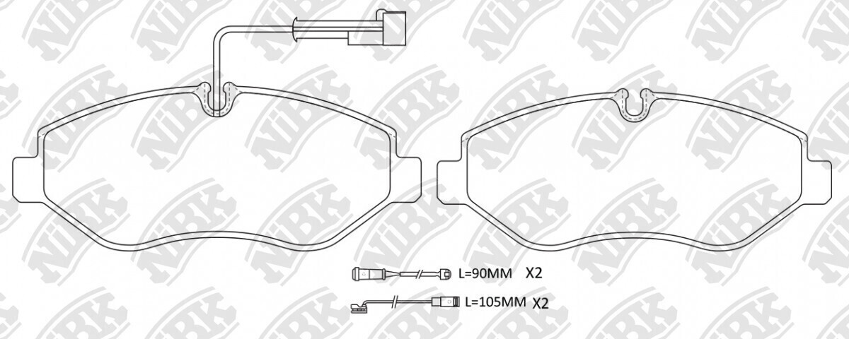 D1581 HONGYU  BRAKE PADS FRONT
