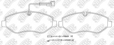 D1581 HONGYU  BRAKE PADS FRONT