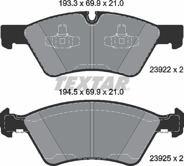 23922 SUPER GRIP  BRAKE PADS FRONT