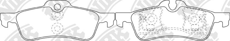 D1060 OSAKA  BRAKE PADS REAR