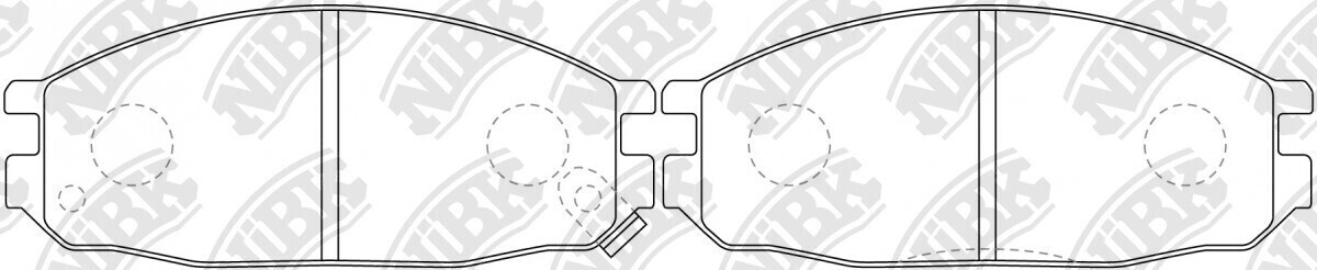 D1071 ZHEN ZHI DA  BRAKE PADS REAR