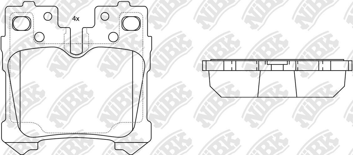 D1283 BORY  BRAKE PADS REAR