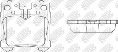 D1283 BORY  BRAKE PADS REAR