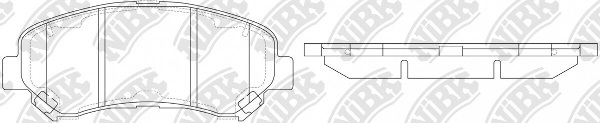 D1338 HUARUIFENG  BRAKE PADS FRONT