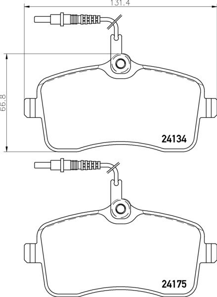 24134 QUICK STOP  BRAKE PADS FRONT