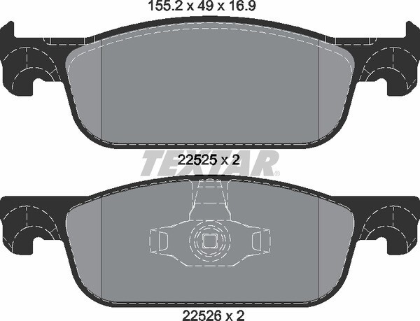 410604682R Terbon  BRAKE PADS FRONT - SEMI METALLIC