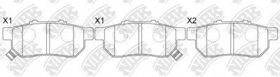 AT564 ATE  BRAKE PADS REAR 13.0464-2154.2