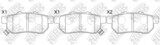 AT564 ATE  BRAKE PADS REAR 13.0464-2154.2