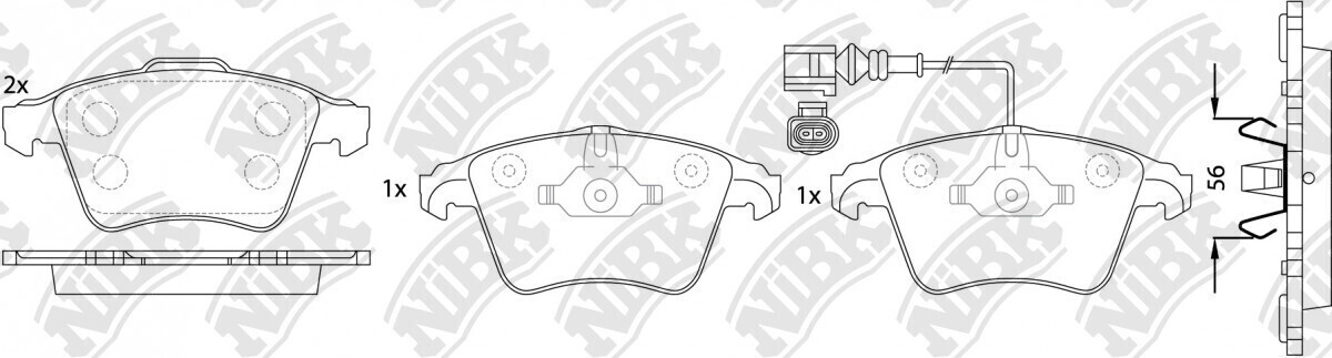 D1174 LAMDA  BRAKE PADS FRONT