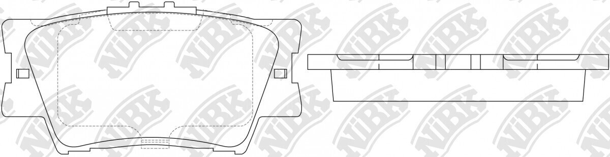 D1212 NAPA  BRAKE PADS REAR